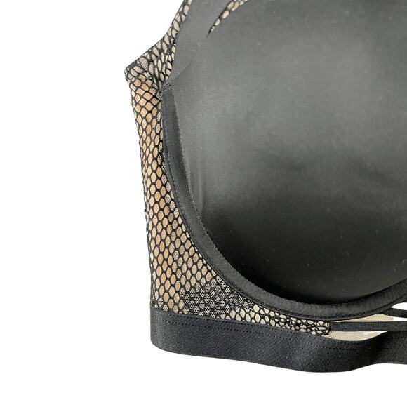 1-56 VICTORIA'S SECRET x BALMAIN Bra Bustier Black 36C - Picture 4 of 11